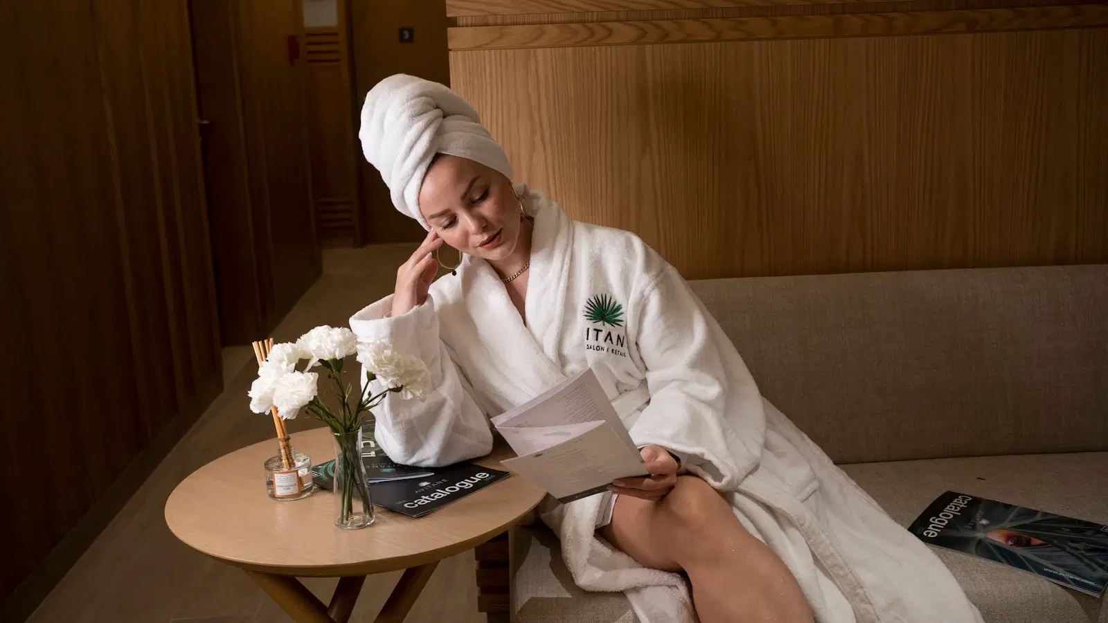 At-home IPL face attachment — precision flash window treating chin and sideburns with cooling gel applied before the session