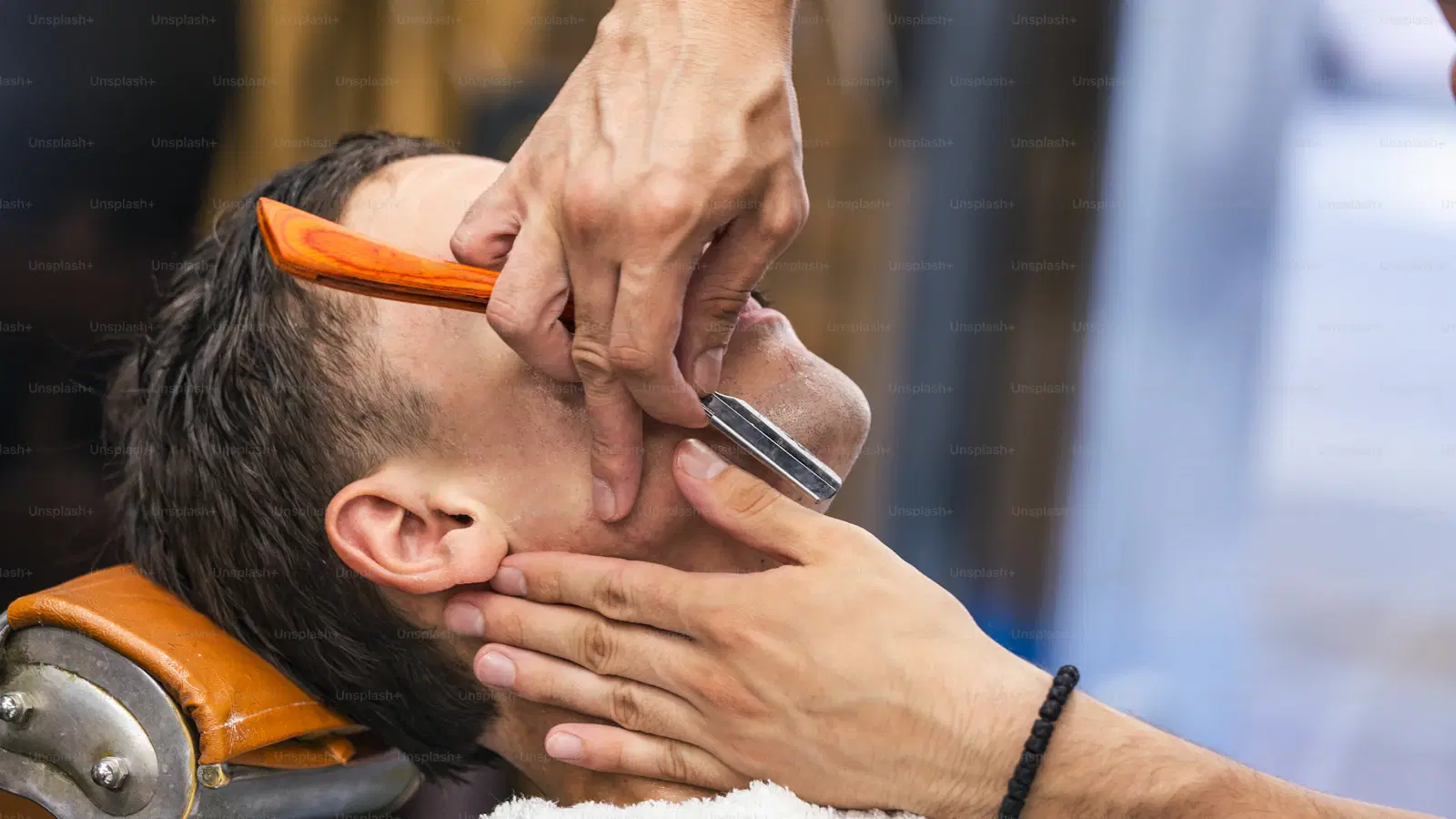 Femboy shaving routine step 1 — hot shower prep with body trimmer knocking long hair down before the main shave