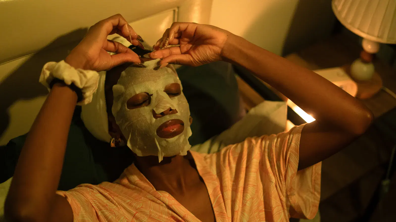 Freshly shaved smooth male leg from knee to ankle — clean shin, no nicks, demonstration of a successful first-time leg shave