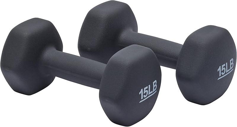 Amazon Basics Neoprene Hexagon Dumbbell Hand Weights